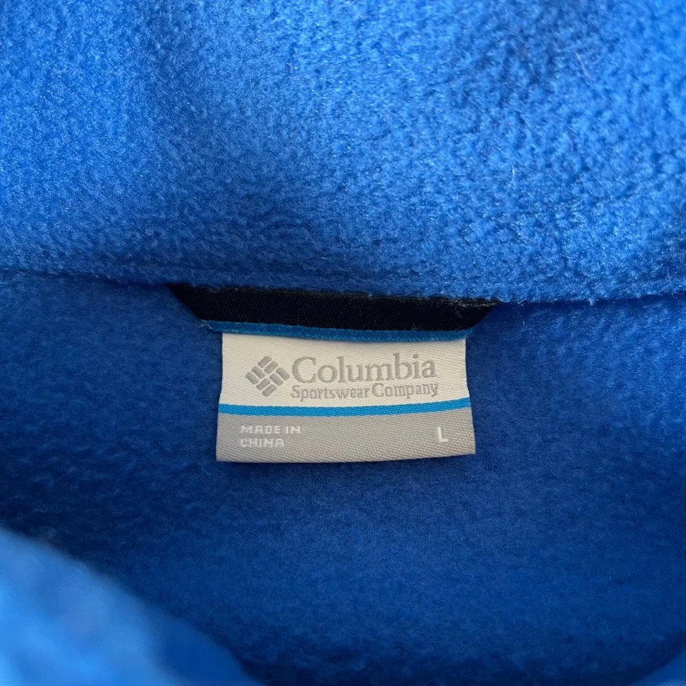 Columbia Mens Florida Gators Full Zip‎ Fleece Jacket Blue Size Large